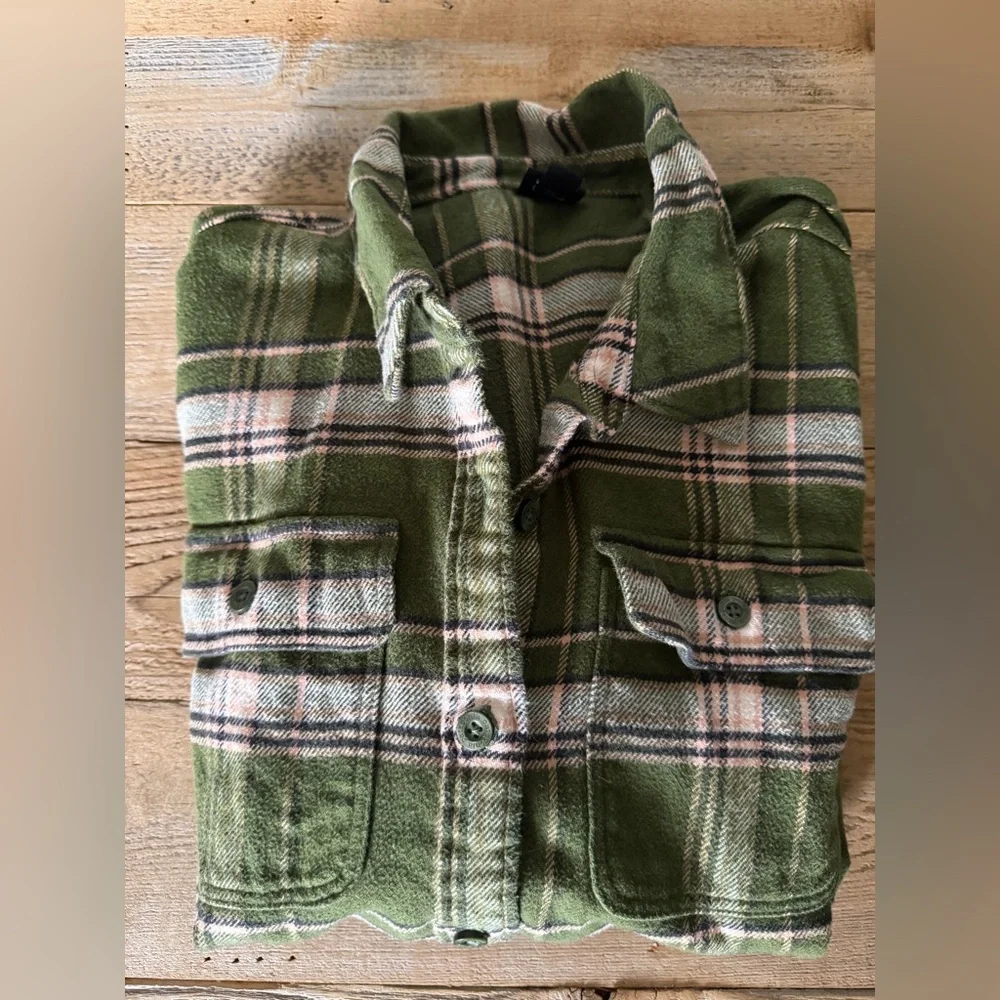 Womens Patagonia Organic Cotton Flannel Shirt Size S EUC - Picture 5 of 7